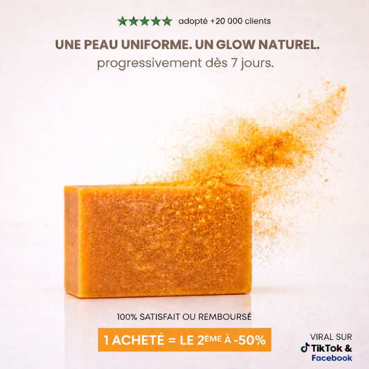 GlowKuma -Savon Anti-Taches au Curcuma